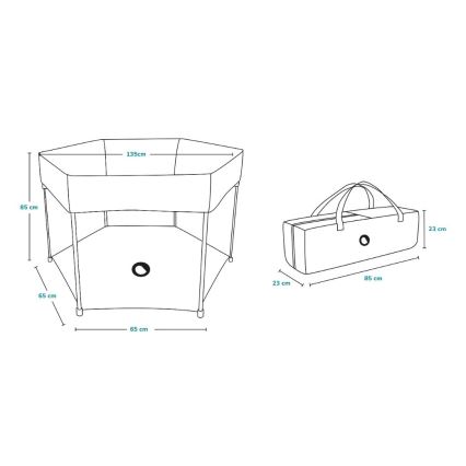 Lionelo - Játszókarám ROEL sötétkék