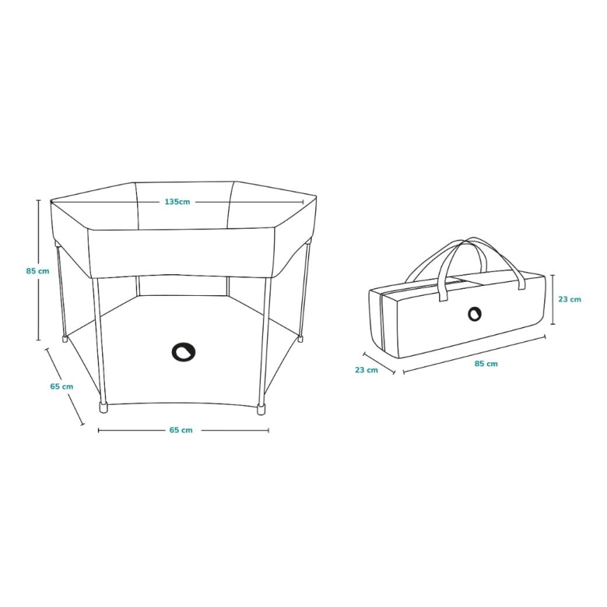 Lionelo - Játszókarám ROEL sötétkék