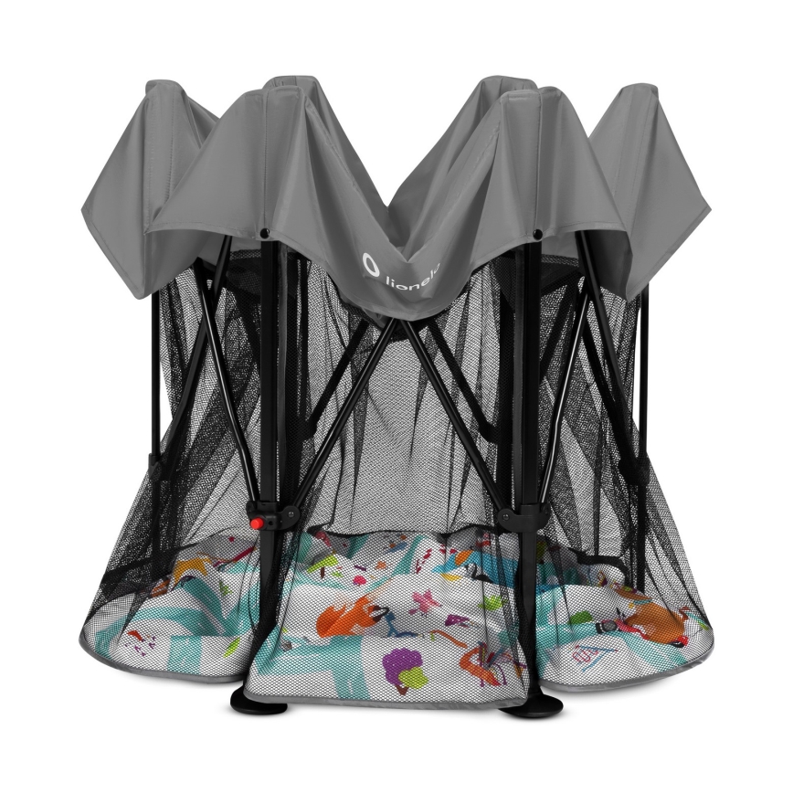 Lionelo - Játszókarám ROEL Szürke Többszínű