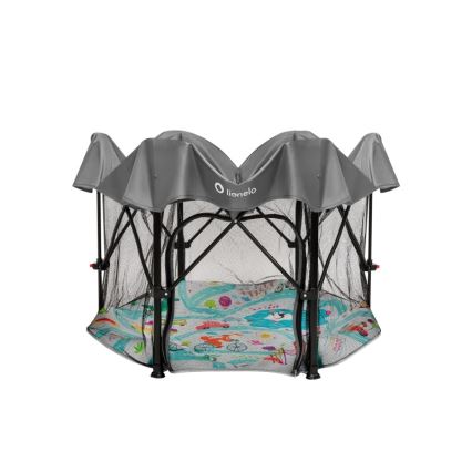 Lionelo - Játszókerítés ROEL PLUS Szürke Többszínű