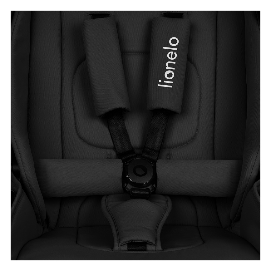 Lionelo - Kombinált 3 az 1-ben babakocsi MIKA PLUS Fekete ónix