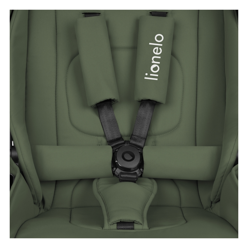 Lionelo - Kombinált 3 az 1-ben babakocsi MIKA PLUS Olívazöld