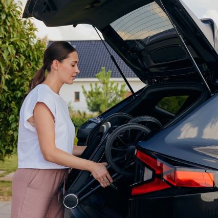 Lionelo - Kombinált babakocsi 3 az 1-ben MIKA PLUS Fekete Onyx