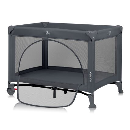 Lionelo - LAURA utazóágy Grey Concrete