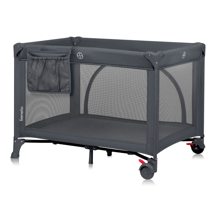 Lionelo - LAURA utazóágy Grey Concrete