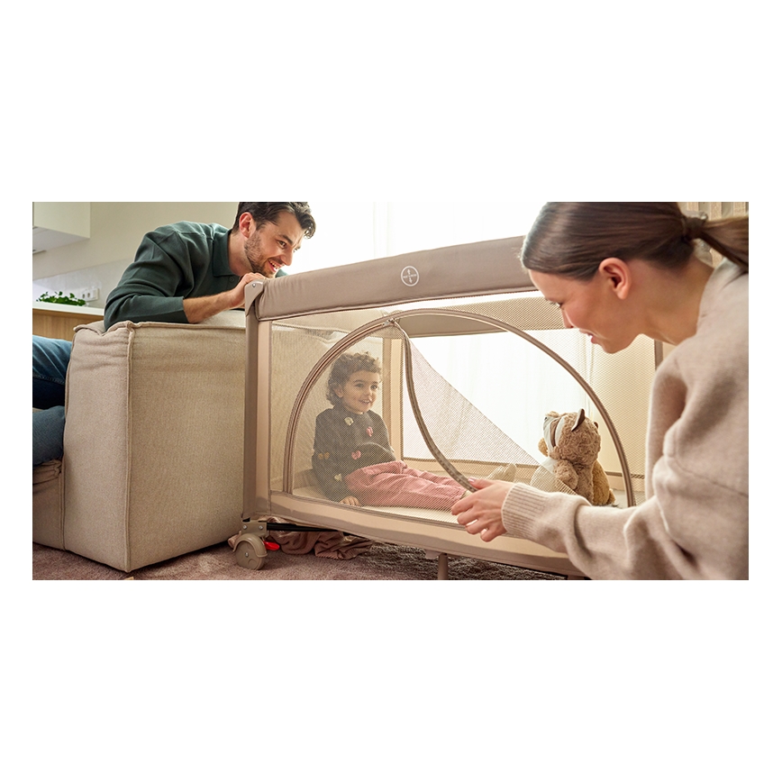 Lionelo - LAURA utazóágy, homokbézs