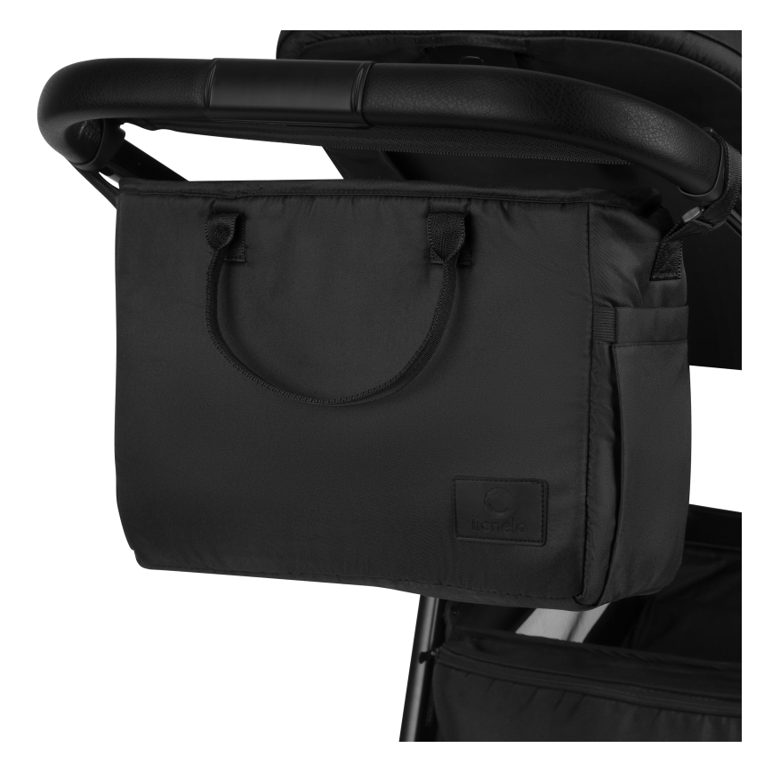 Lionelo - LAYLA kombinált, 2 az 1-ben babakocsi Fekete Onyx