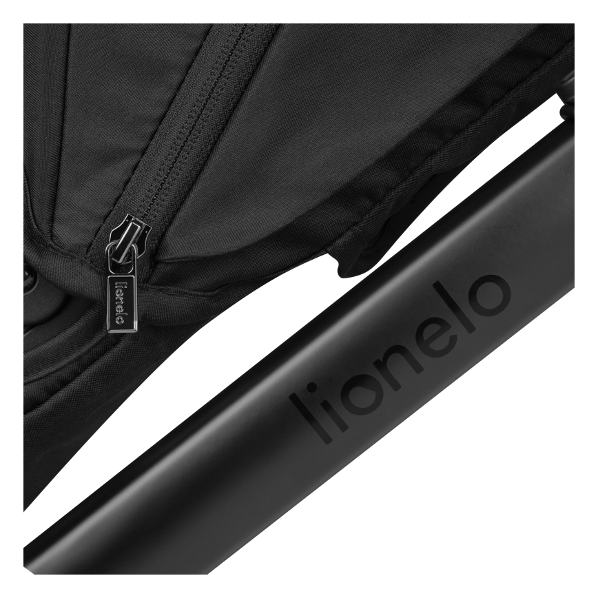 Lionelo - LAYLA kombinált, 2 az 1-ben babakocsi Fekete Onyx