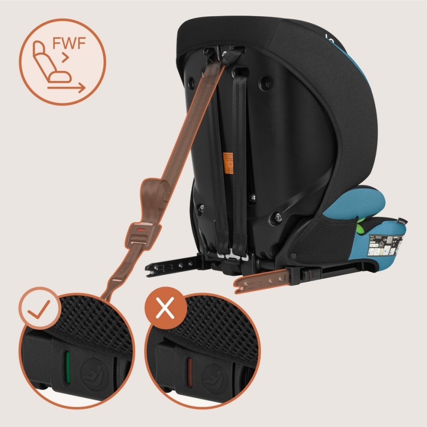 Lionelo - LEVI FIX i-Size autós gyerekülés 76-150 cm kobaltkék