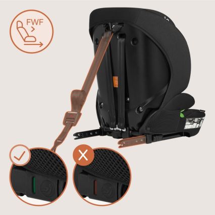 Lionelo - LEVI FIX i-Size autósülés 76-150 cm fekete karbon