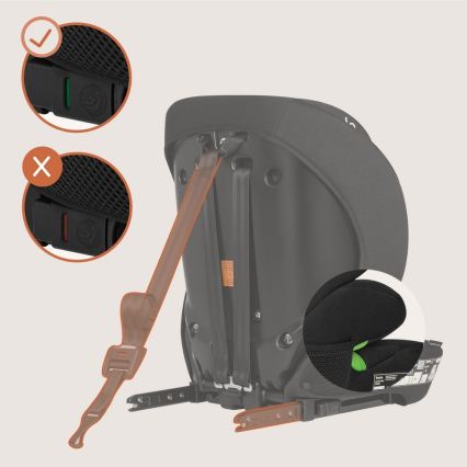 Lionelo - LEVI FIX i-Size autósülés 76-150 cm fekete karbon