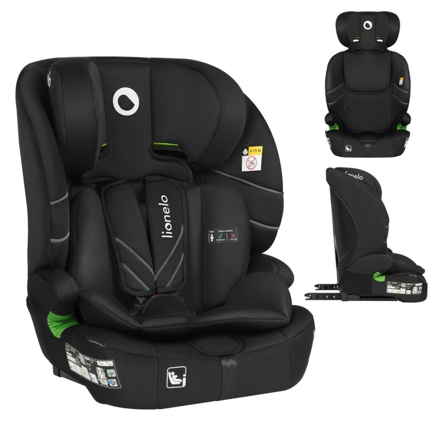Lionelo - LEVI FIX i-Size autósülés 76-150 cm fekete karbon