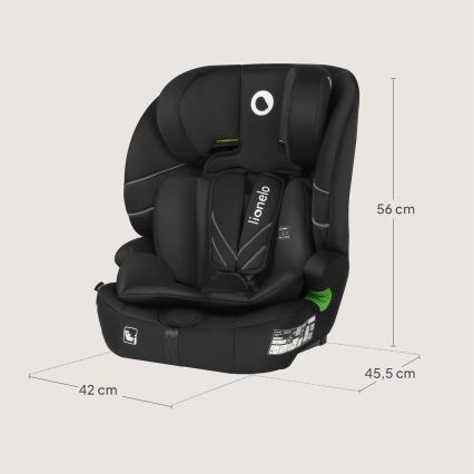 Lionelo - LEVI FIX i-Size autósülés 76-150 cm fekete karbon