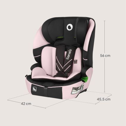 Lionelo - LEVI FIX i-Size gyerekülés 76–150 cm, Pink Baby