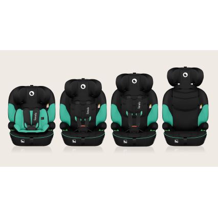 Lionelo - LEVI i-Size autós gyerekülés, 76–150 cm, smaragdzöld