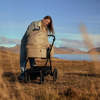 Lionelo - MERIL 2 az 1-ben kombinált babakocsi, bézs homok