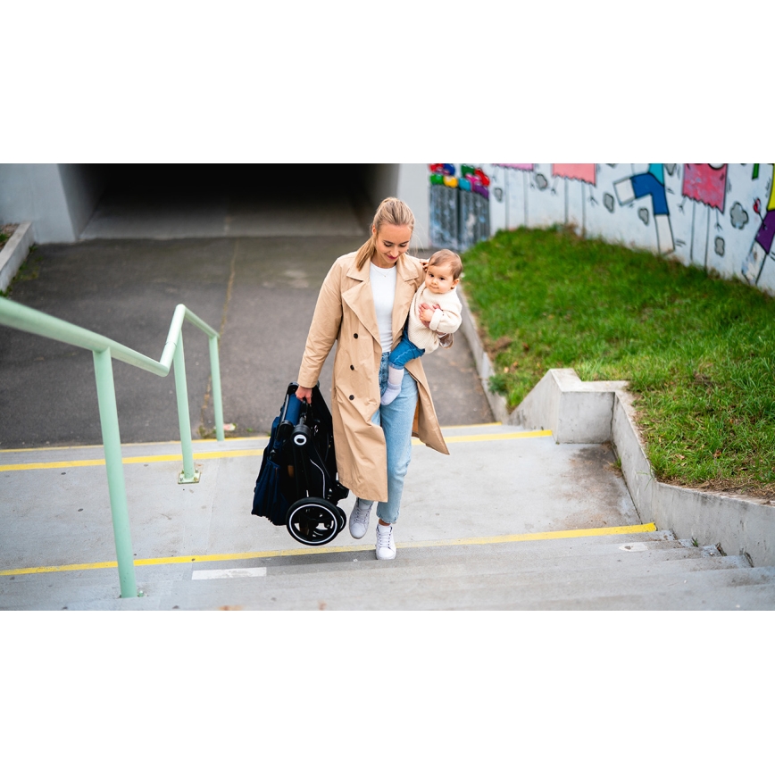 Lionelo - MIKA 2 az 1-ben kombinált babakocsi Blue Navy