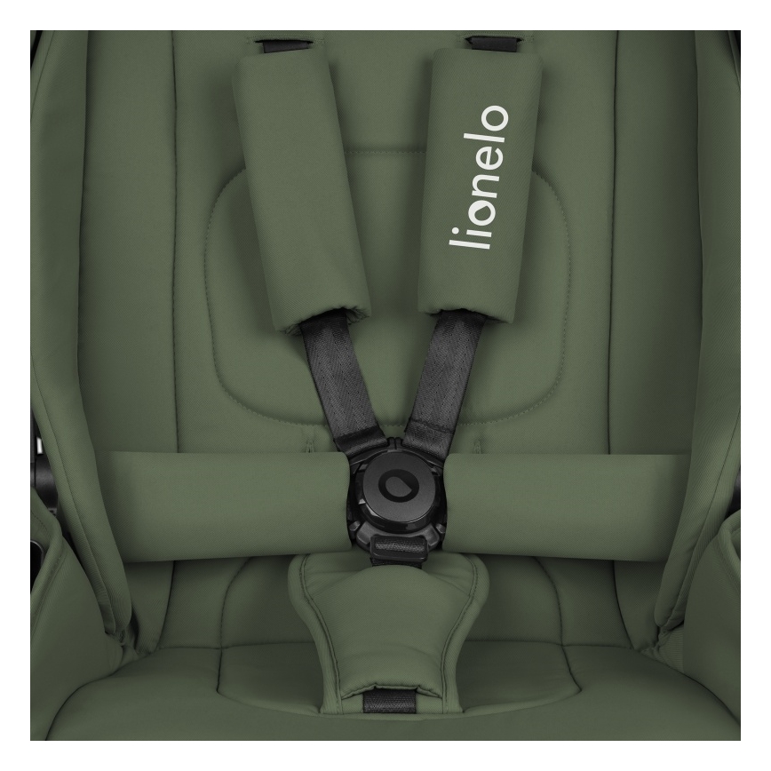 Lionelo - MIKA PLUS 2 az 1-ben kombinált babakocsi, olívazöld