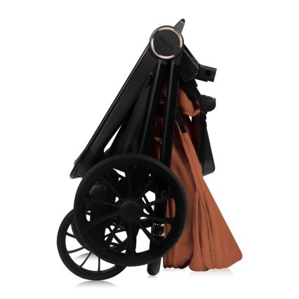 Lionelo - MIKA PLUS 2 az 1-ben kombinált babakocsi, rozsdabarna