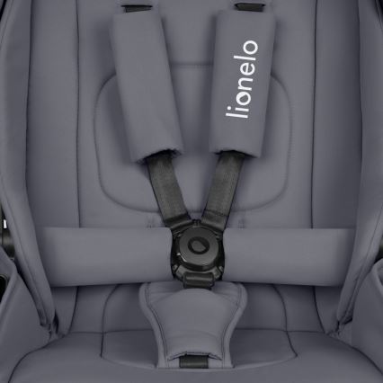 Lionelo - MIKA PLUS 3 az 1-ben kombinált babakocsi, kőszürke