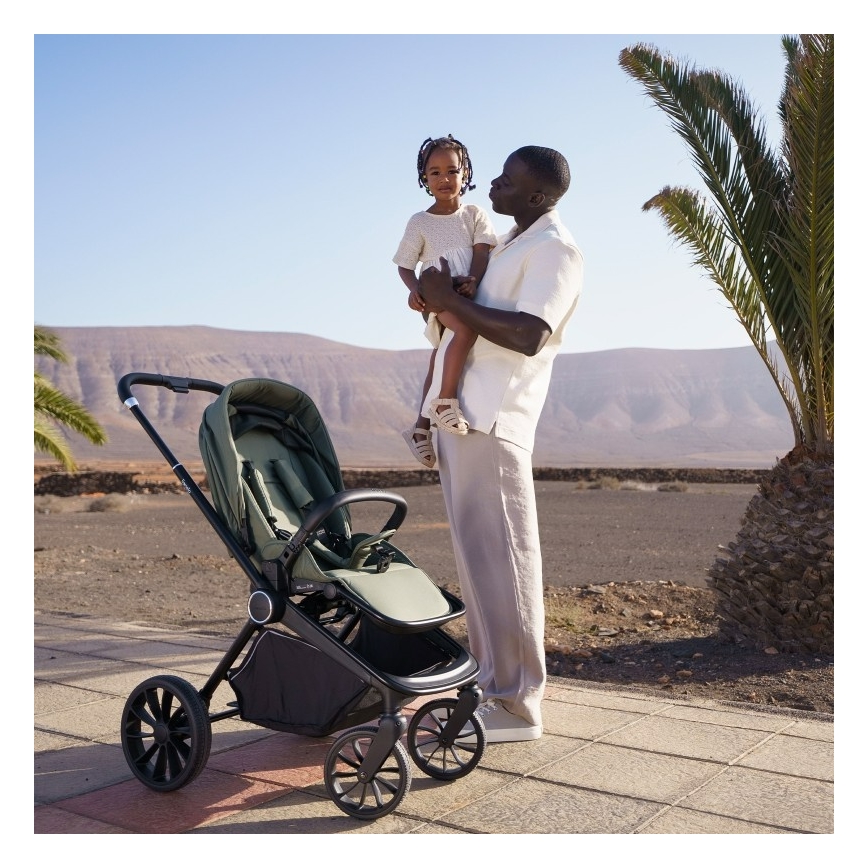 Lionelo - MIKA PLUS sportbabakocsi olívazöld