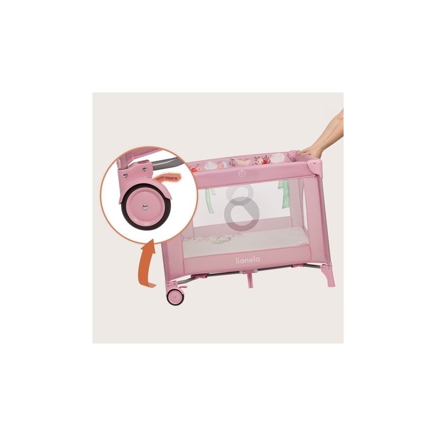 Lionelo - MILLE PLUS játszókarám, rózsaszín
