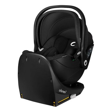 Lionelo - MOXIE SET i-Size forgatható autós gyerekülés alapzattal 40-87 cm Black Carbon