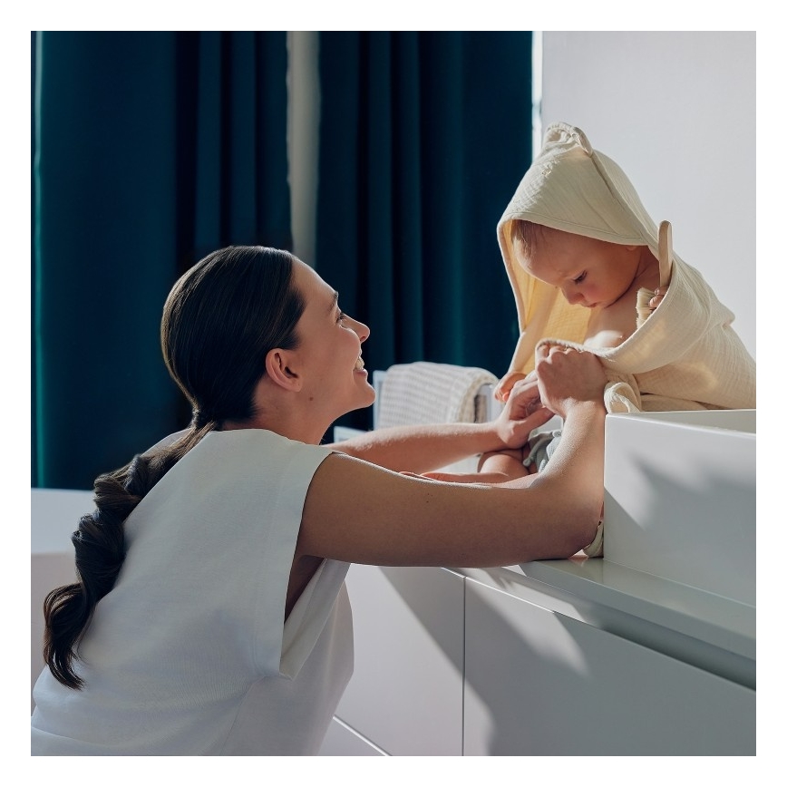 Lionelo - Muszlin kapucnis babatörölköző, bézs (Sand)