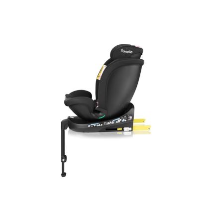 Lionelo - NAVY i-Size forgatható autósülés alappal 40-150 cm fekete/rózsaszín