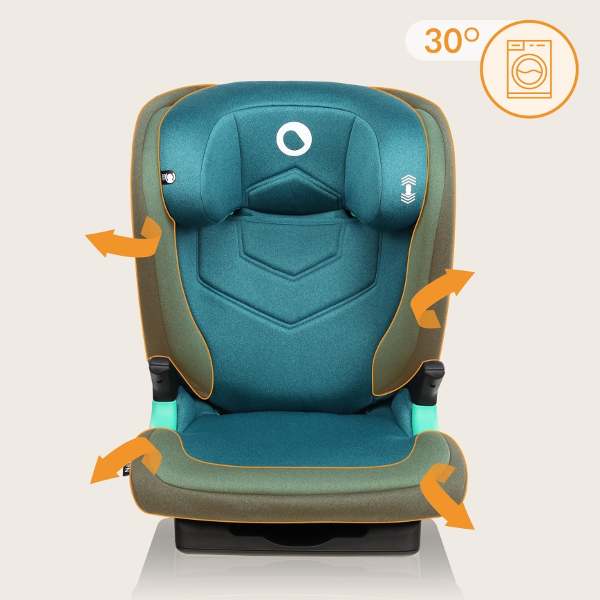 Lionelo - NEAL i-Size autósülés 100-150 cm zöld-türkiz