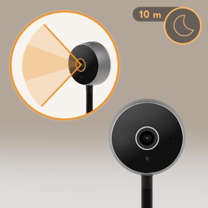 Lionelo - Okos babafigyelő BABYLINE SMART Wi-Fi fekete