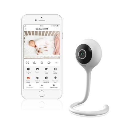 Lionelo - Okos bébiőr BABYLINE SMART Wi-Fi fehér