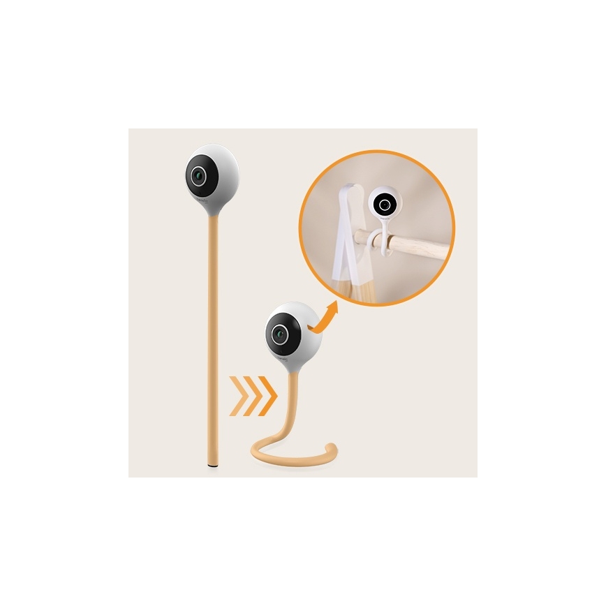 Lionelo - Okos bébiőr BABYLINE SMART Wi-Fi fehér