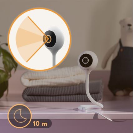 Lionelo - Okos bébiőr BABYLINE SMART Wi-Fi fehér