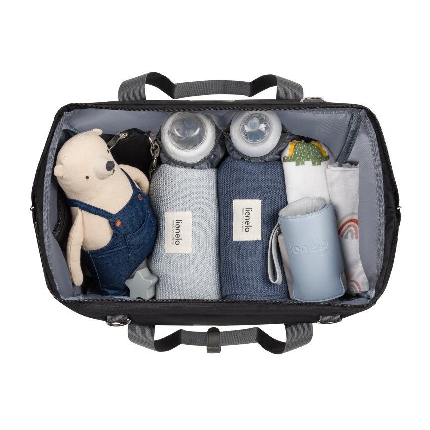 Lionelo - Pelenkázó táska babakocsira IDA Black Onyx