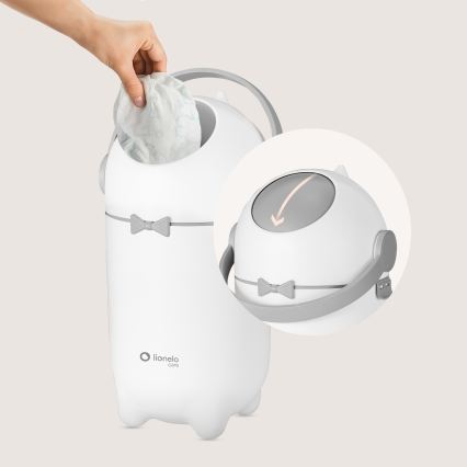 Lionelo - PUREBIN pelenkagyűjtő, 10 l, fehér