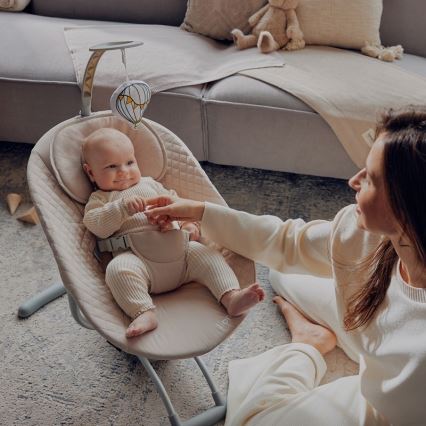 Lionelo - RIO 4xC babahinta dallammal, Beige Latte + távirányítóval