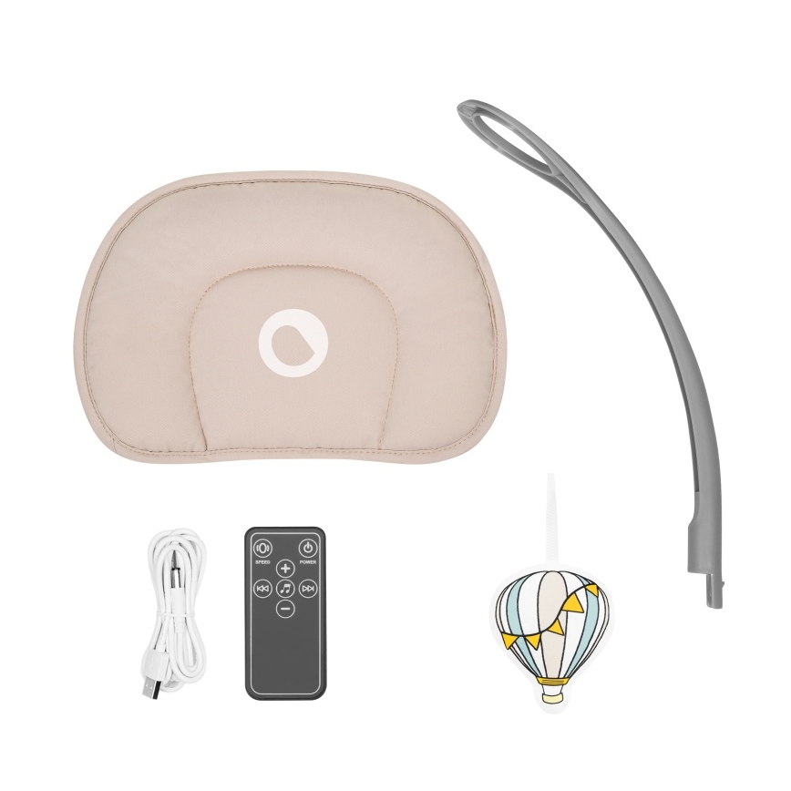 Lionelo - RIO 4xC babahinta dallammal, Beige Latte + távirányítóval