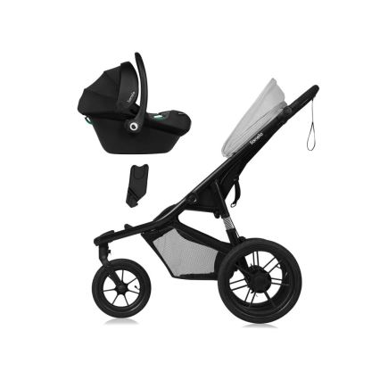 Lionelo - Sport babakocsi AZURA fekete/szürke
