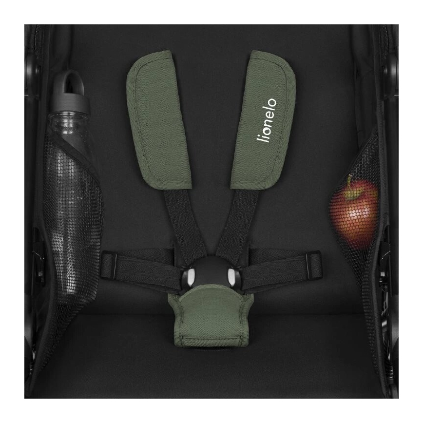 Lionelo - Sport babakocsi AZURA fekete/zöld