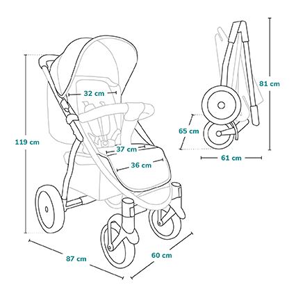 Lionelo - Sportbabakocsi ANNET TOUR fekete