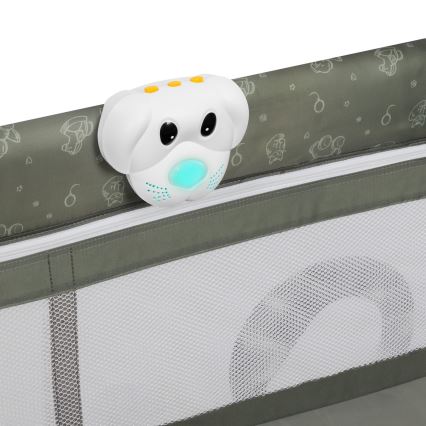 Lionelo - SVEN PLUS utazóágy bézs-olíva