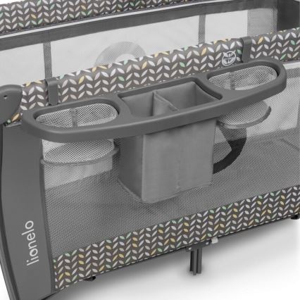 Lionelo - SVEN PLUS utazóágy, szürke