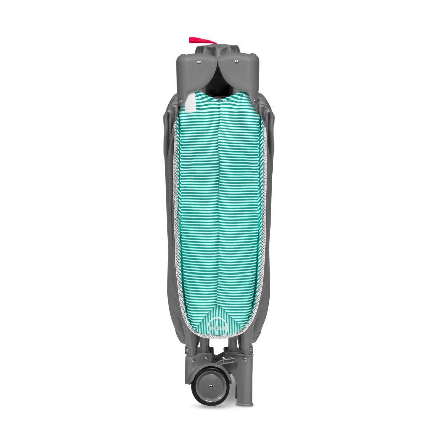 Lionelo - SVEN PLUS utazóágy szürke/türkiz