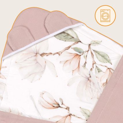 Lionelo - TRAVEL SWADDLE pólya autósüléshez 90x90 cm, bézs magnólia