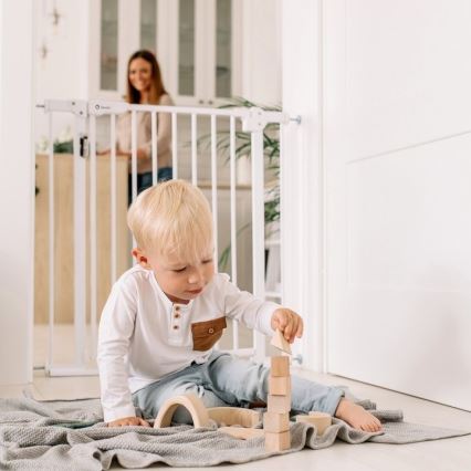 Lionelo - TRUUS SLIM LED biztonsági kapu 1xAAA szürke