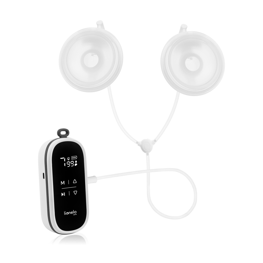 Lionelo - Elektromos, újratölthető, duális mellszívó anyatejhez TWEE FREE 5V 1500 mAh 150 ml