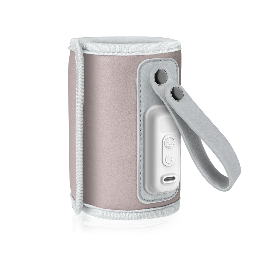 Lionelo - Újratölthető cumisüveg-melegítő THERMUP GO 18W/5V Rózsaszín