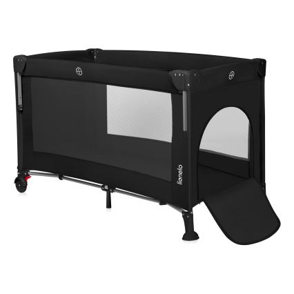 Lionelo - Utazó kiságy 3 az 1-ben ELLEN Fekete karbon