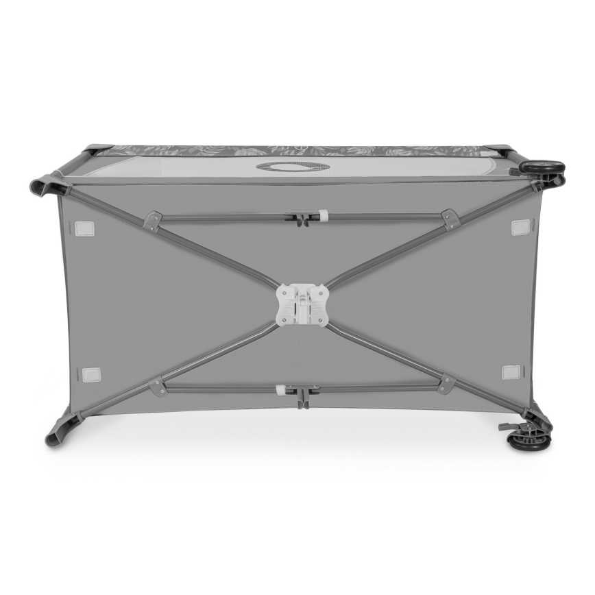 Lionelo - Utazó kiságy FLOWER Kőszürke